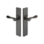 Emtek - Multi Point C5, Dummy Pair, Modern Style, 2'' x 10'', Hercules Lever, LH, US4 - Satin Brass