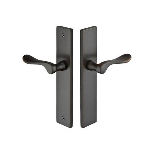 Emtek - Multi Point C5, Dummy Pair, Modern Style, 2'' x 10'', Sion Lever, RH, US4 - Satin Brass