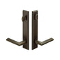 Emtek - Multi Point C7, Keyed with American Cyl, Rectangular Style, 2'' x 10'', Yuma Lever, RH, TWB - Tumbled White Bronze