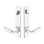 Emtek - Multi Point C7, Keyed with American Cyl, Modern Style, 2'' x 10'', Hercules Lever, LH, US4 - Satin Brass