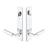 Emtek - Multi Point C7, Keyed with American Cyl, Modern Style, 2'' x 10'', Rustic Lever, RH, US3NL - Unlacquered Brass