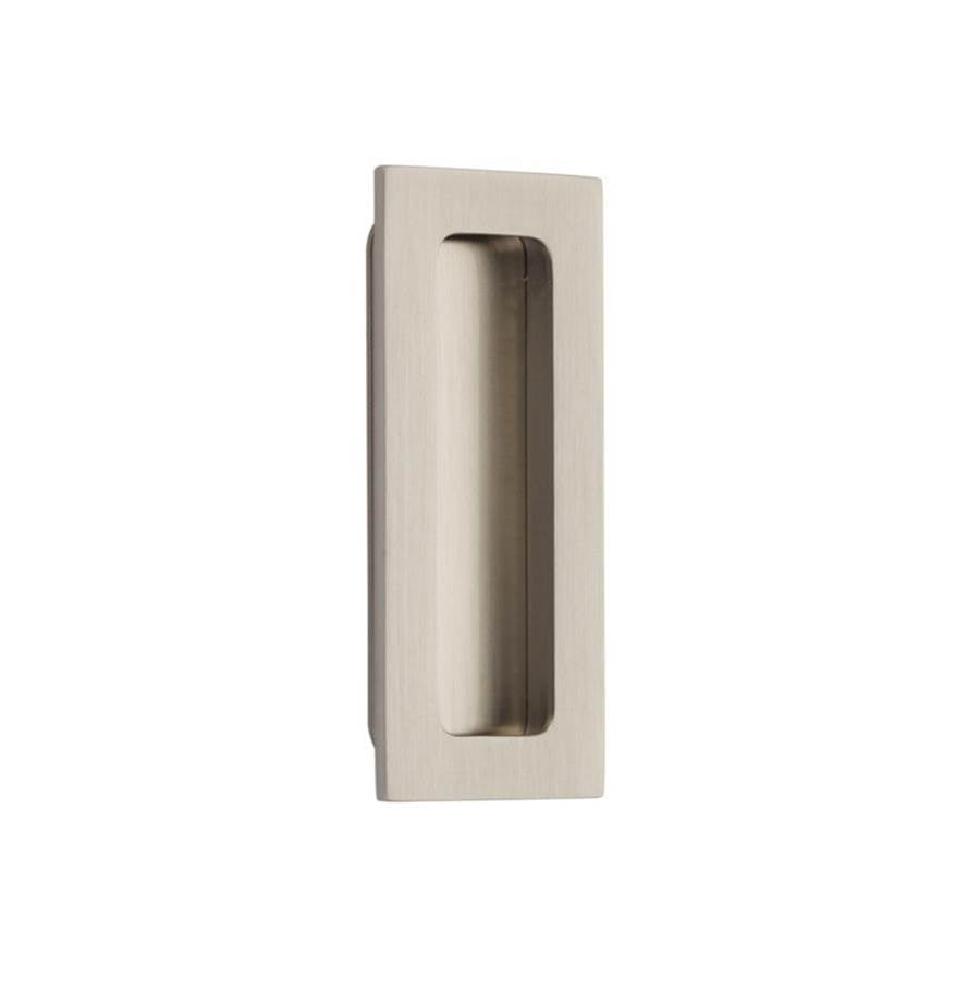 Emtek - Brass Modern Rectangular Flush Pull 4'', US15 - Satin Nickel