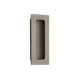 Emtek - Brass Modern Rectangular Flush Pull 4'', US15A - Pewter