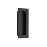 Emtek - Brass Modern Rectangular Flush Pull 4'', US19 - Flat Black