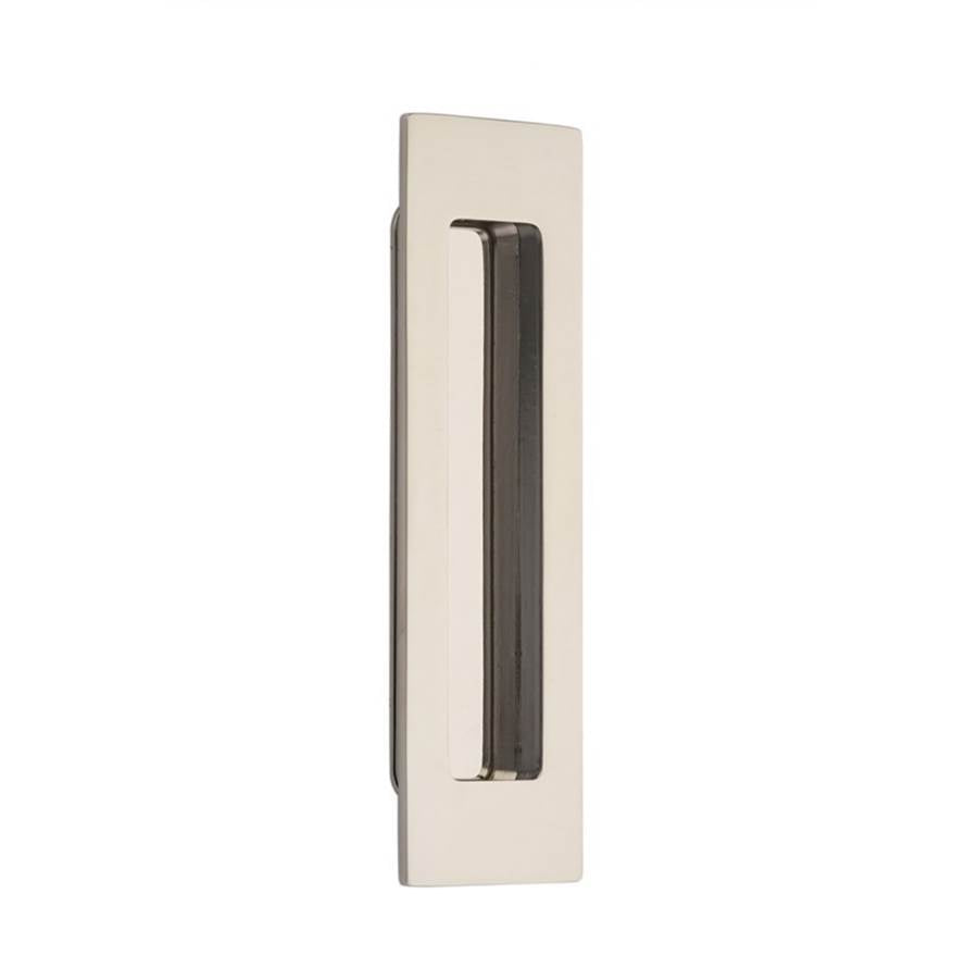 Emtek - Brass Modern Rectangular Flush Pull 6'', US14 - Polished Nickel