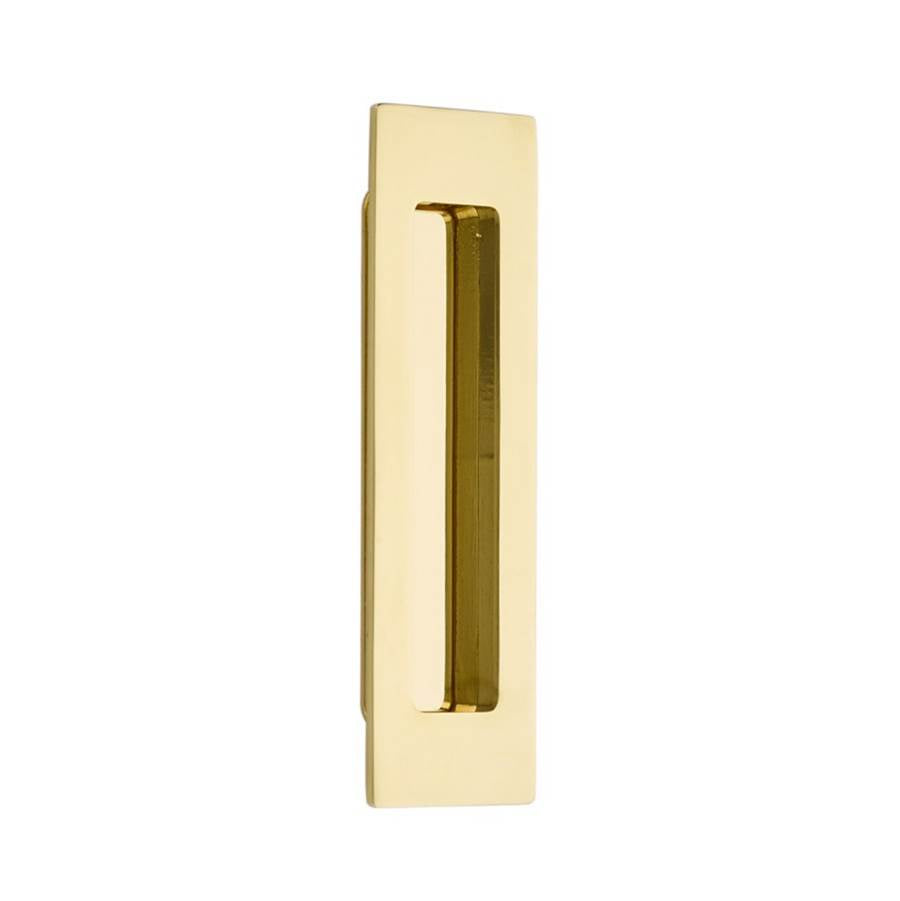 Emtek - Brass Modern Rectangular Flush Pull 6'', US3NL - Unlacquered Brass