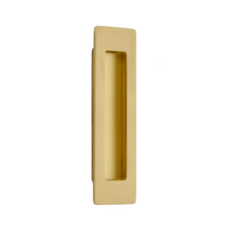 Emtek - Brass Modern Rectangular Flush Pull 6'', US4 - Satin Brass