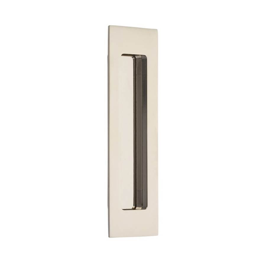 Emtek - Brass Modern Rectangular Flush Pull 7'', US14 - Polished Nickel