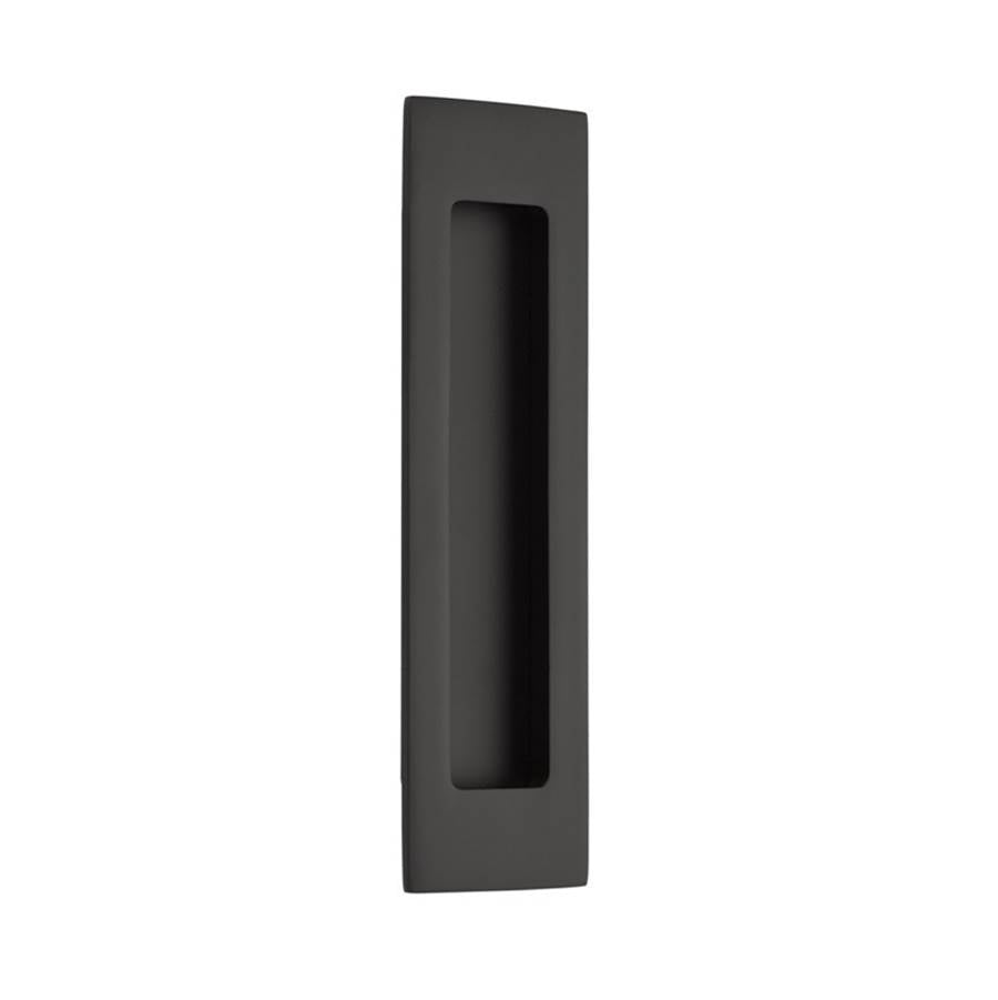 Emtek - Brass Modern Rectangular Flush Pull 7'', US19 - Flat Black