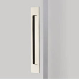 Emtek - Brass Modern Rectangular Flush Pull 14'', US14 - Polished Nickel