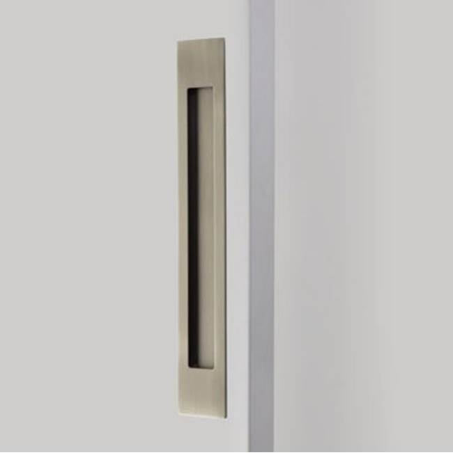 Emtek - Brass Modern Rectangular Flush Pull 14'', US15A - Pewter
