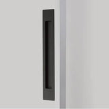 Emtek - Brass Modern Rectangular Flush Pull 14'', US19 - Flat Black