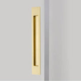 Emtek - Brass Modern Rectangular Flush Pull 14'', US4 - Satin Brass