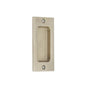 Emtek - Sandcast Bronze Rectangular Flush Pulls-4'', FB - Flat Black Bronze Patina
