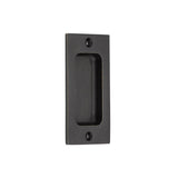Emtek - Sandcast Bronze Rectangular Flush Pulls -4'', MB - Medium Bronze Patina