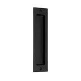 Emtek - Sandcast Bronze Rectangular Flush Pulls -8'', FB - Flat Black Bronze Patina