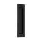 Emtek - Sandcast Bronze Rectangular Flush Pulls -8'', FB - Flat Black Bronze Patina
