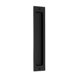 Emtek - Sandcast Bronze Rectangular Flush Pulls-10'', FB - Flat Black Bronze Patina