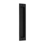 Emtek - Sandcast Bronze Rectangular Flush Pulls-10'', FB - Flat Black Bronze Patina