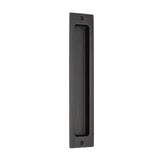 Emtek - Sandcast Bronze Rectangular Flush Pulls -10'', TWB - Tumbled White Bronze
