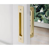 Modern Rectangular Flush Pull for Door Pull, 8'' C-C, US10B