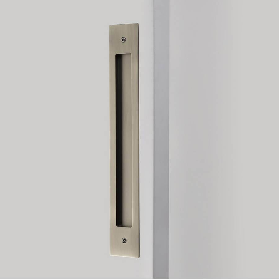 Emtek - Modern Rectangular Flush Pull for Door Pull, 12'' C-C, US15A - Pewter