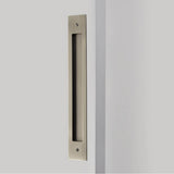 Emtek - Modern Rectangular Flush Pull for Door Pull, 12'' C-C, US15A - Pewter