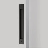 Emtek - Modern Rectangular Flush Pull for Door Pull, 12'' C-C, US19 - Flat Black