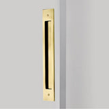 Emtek - Modern Rectangular Flush Pull for Door Pull, 8'' C-C, US7 - French Antique