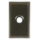 Passage, Rectangular Rosette, Diamond Crystal Knob, US10B