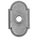 Wrought Steel Towel Bar, No.1 Rosette, 12'', FBS