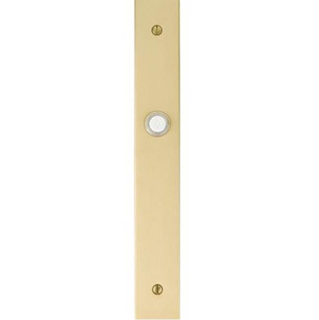 Emtek - Stretto Brass Doorbell 1-1/2'' x 11'', US4 - Satin Brass