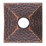 Concealed, Passage, Hammered Rosette, Arts and Crafts Lever, US10B
