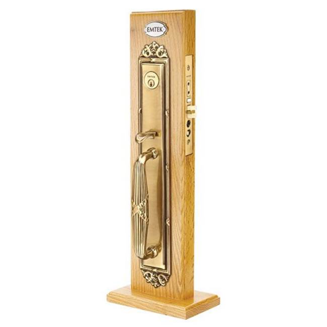 Emtek - Entryset, F20, Versailles Mortise, 2-3/4'' Backset, Waverly Knob, RH, US3NL - Unlacquered Brass