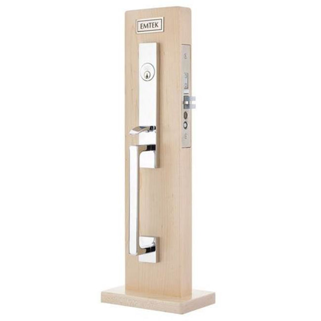 Emtek - Entryset, F20, Brisbane Mortise, 2-1/2'' Backset, Providence Knob, LH, US3NL - Unlacquered Brass