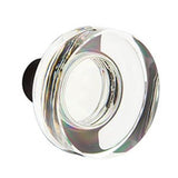 Dbl Cyl, Orion Tub Ent, Modern Disc Crystal Knob, US10B