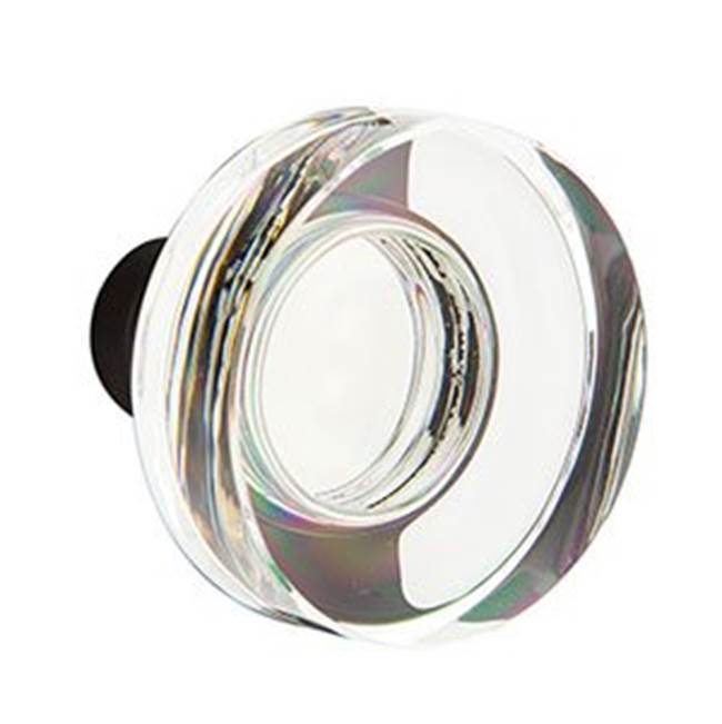 Dbl Cyl, Nashville Tub Ent, Modern Disc Crystal Knob, US10B
