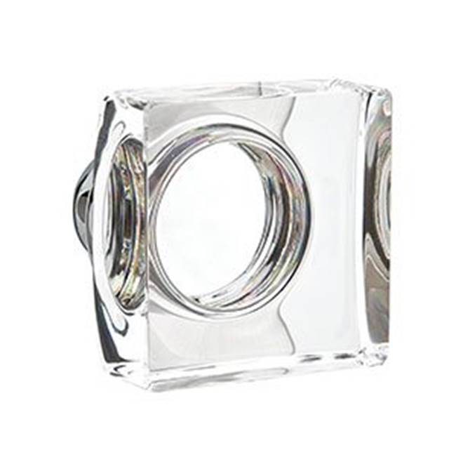 Entryset, F20, Artemis Mortise, 2-1/2 Backset, Modern Square Crystal Knob, LH, US10B
