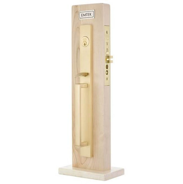 Emtek - Entryset, F20, Adelaide Mortise, 2-1/2'' Backset, Coventry Lever, RH, US3NL - Unlacquered Brass