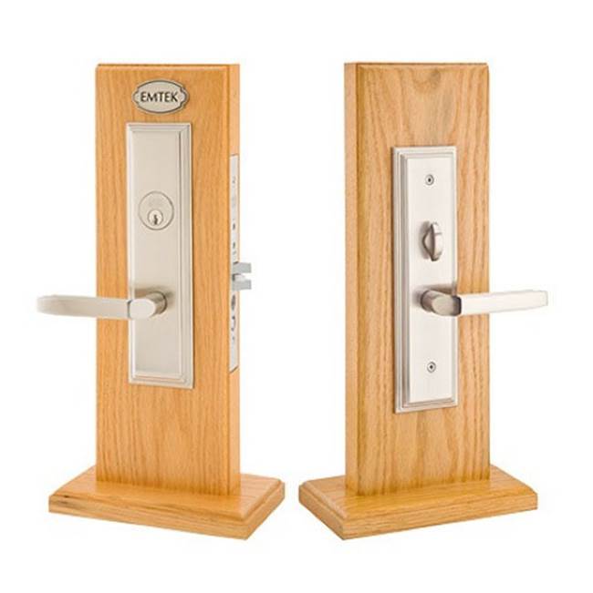 Emtek - LL Entryset, F13, Manhattan Mortise, 2-3/4'' Backset, Egg Knob, RH, US3NL - Unlacquered Brass