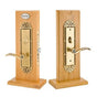 Emtek - LL Entryset, F13, Regency Mortise, 2-3/4'' Backset, Athena Lever, LH, US3NL - Unlacquered Brass