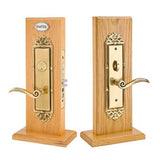 Emtek - LL Entryset, F20, Regency Mortise, 2-1/2'' Backset, Turino Lever, RH, US3NL - Unlacquered Brass