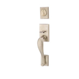 Sgl Cyl, Rectangular Sectional Tub Ent, Modern Square Crystal Knob, FB