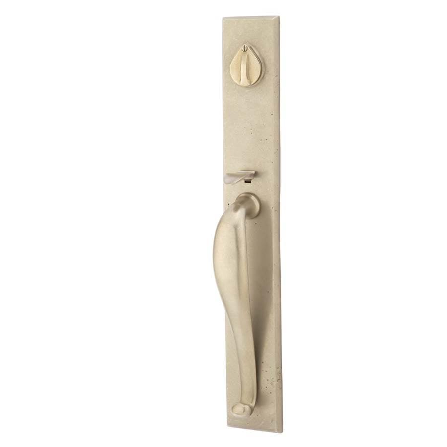 Sgl Cyl, Rectangular Full Length Tub Ent, Bronze Round Knob, FB