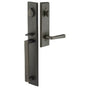 Emtek - Dummy, Rustic Modern Rectangular Full Length Tub Ent, Georgetown Knob, TWB - Tumbled White Bronze