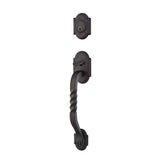 Dbl Cyl, Sectional with San Carlos Grip Tub Ent, San Carlos Lever, RH, FBS