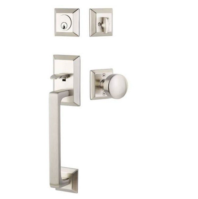 Emtek - Dummy, Transitional Heritage Sectional Tub, Mercury Lever, RH, US14 - Polished Nickel