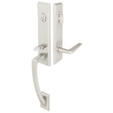 Emtek - Sgl Cyl, Apollo Tub Ent, Aston Lever, LH, US14 - Polished Nickel