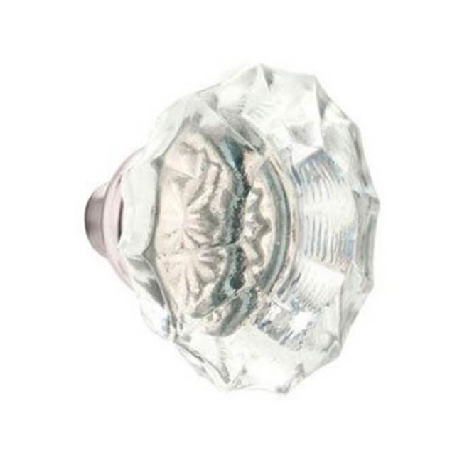 Emtek - Dummy, Neos Rosette, Astoria Crystal Knob, US14 - Polished Nickel