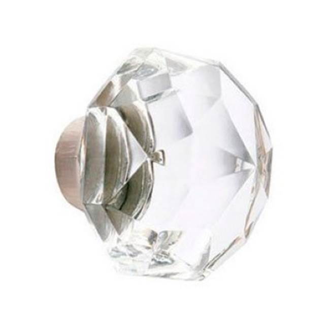 Emtek - Privacy, Neos Rosette, Diamond Crystal Knob, US14 - Polished Nickel